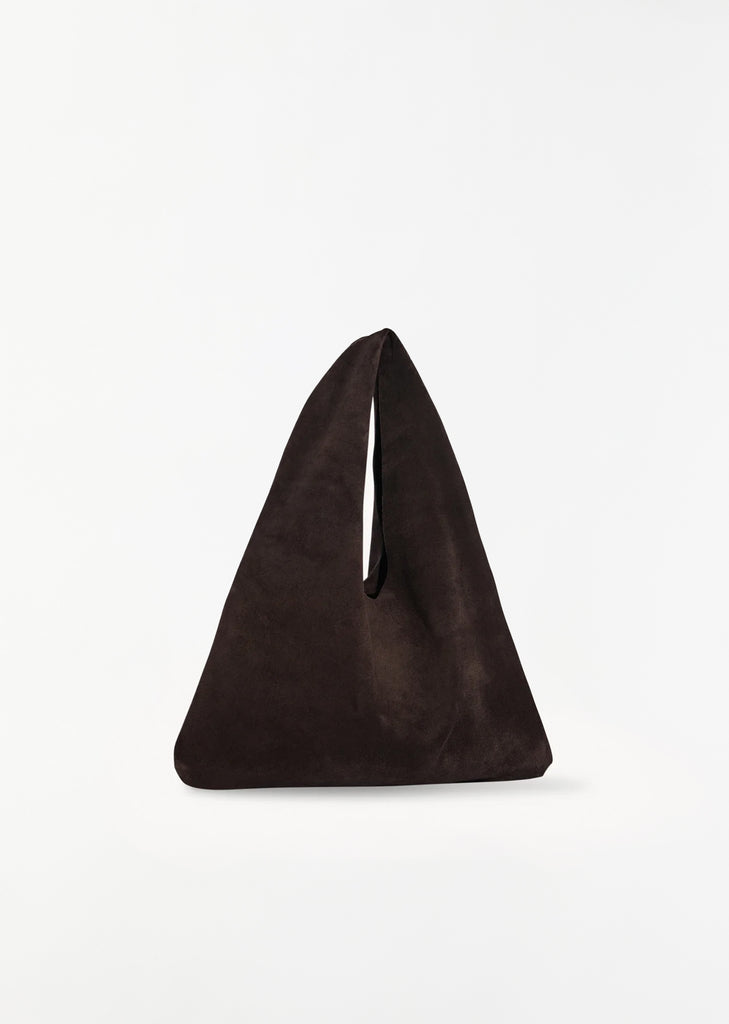 Small Suede Bindle — Brown Melange
