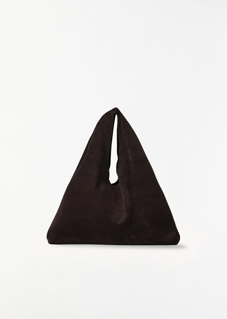 Small Suede Bindle — Brown Melange