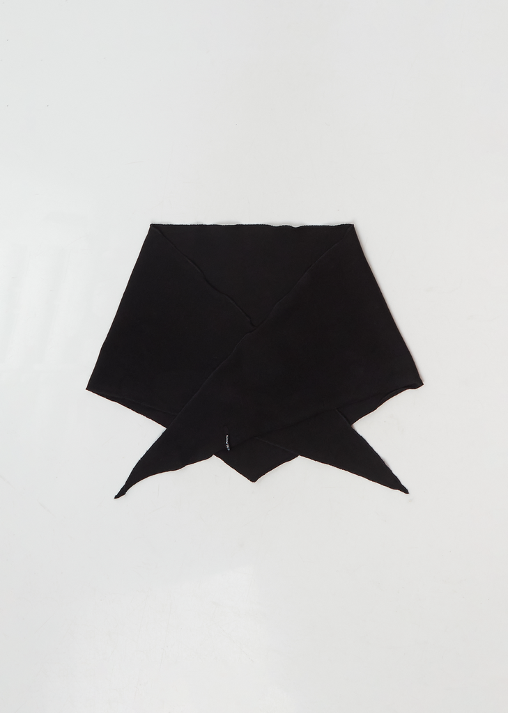 Heavy Jersey Scout Scarf — Black