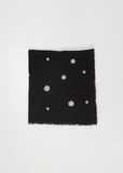 Check Small Cashmere Scarf — Black