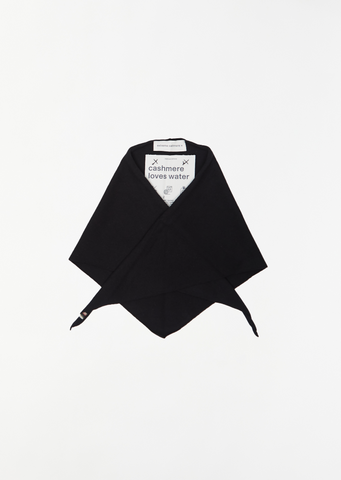 n°35 Bandana Stretch Cashmere Scarf — Raven