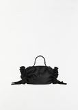 Double Ribbon Rosette Bag, Mini — Black