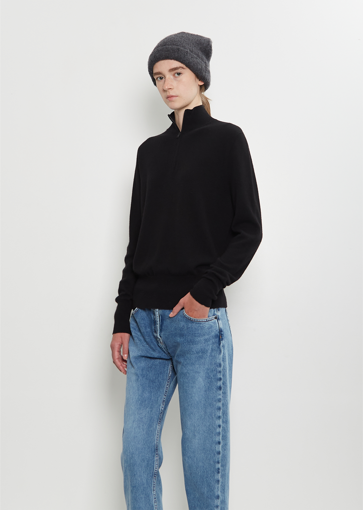 Leomir Cashmere Alpaca Beanie  — Faded Black