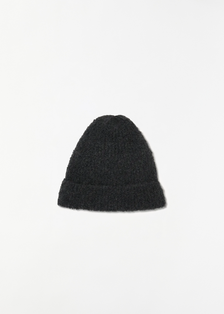 Leomir Cashmere Alpaca Beanie  — Faded Black