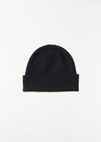 Fine Gauge Beanie — Black