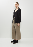 Heavy Jersey Cardigan — Black