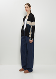 Cashmere Seamless Short Cardigan — Black