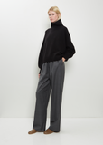 Luke Wool Cashmere Collar Sweater — Black