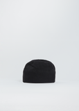 Double Edge Cotton ZZ Beanie — Black
