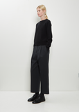 Classic Crew Neck Cashmere Sweater — Black