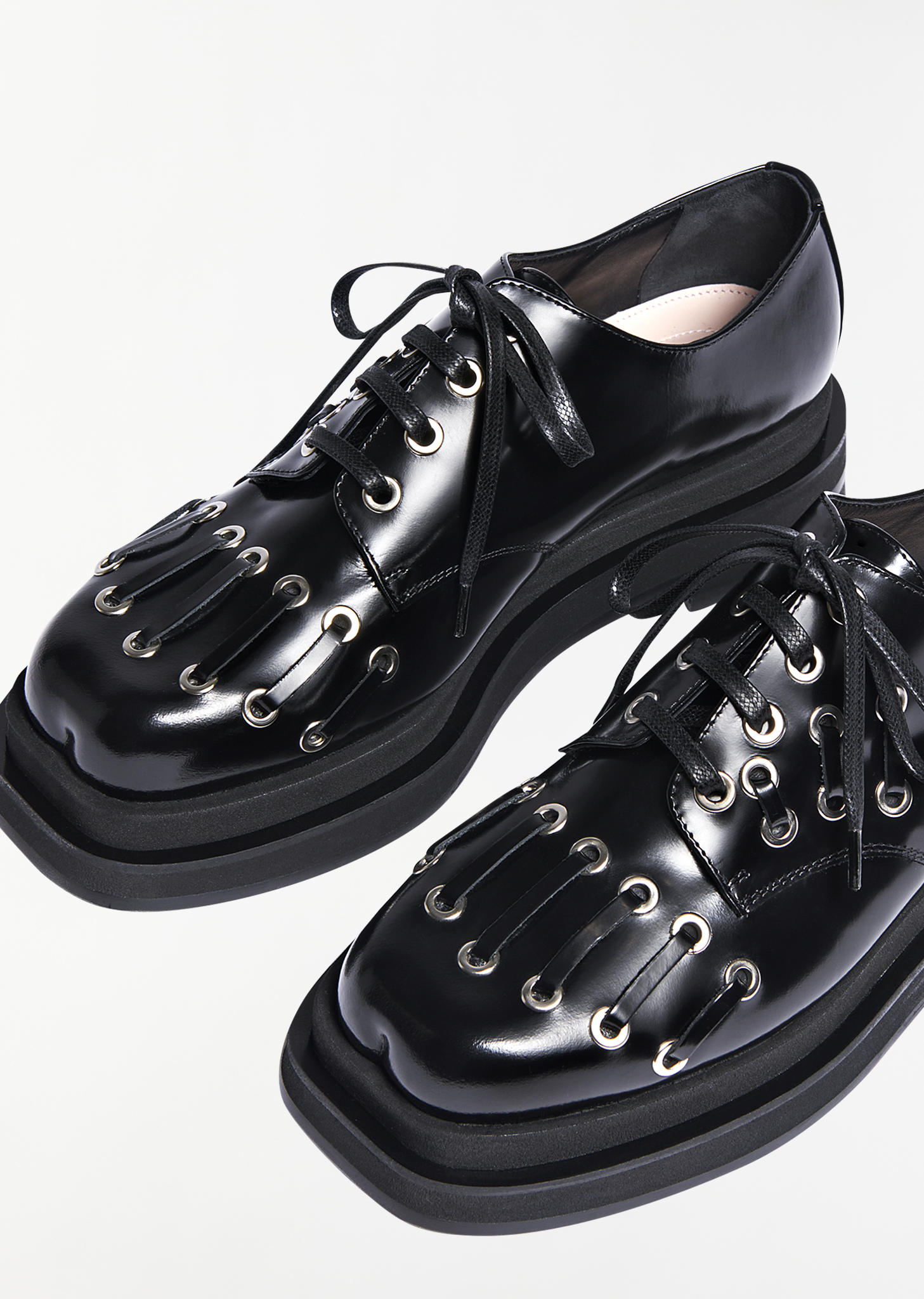 Heart Toe Platform Lace Up Gommet Brogue – La Garçonne Heart Toe Platform Lace Up Gommet Brogue – La Garçonne
