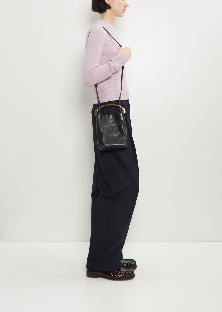 Leather Vertical Crisp Bag