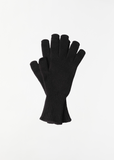 Cashmere Long Cuff Glove — Black