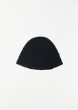Knit Stitch Hat  — Black