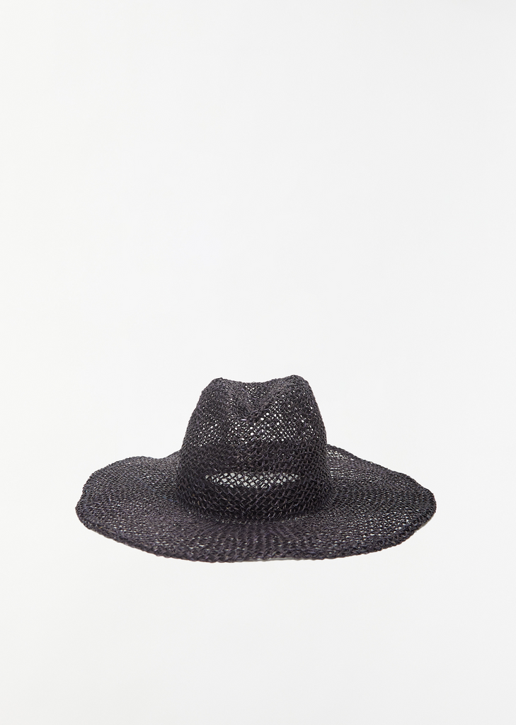 Straw Traveller M Big CB+ Hat — Black