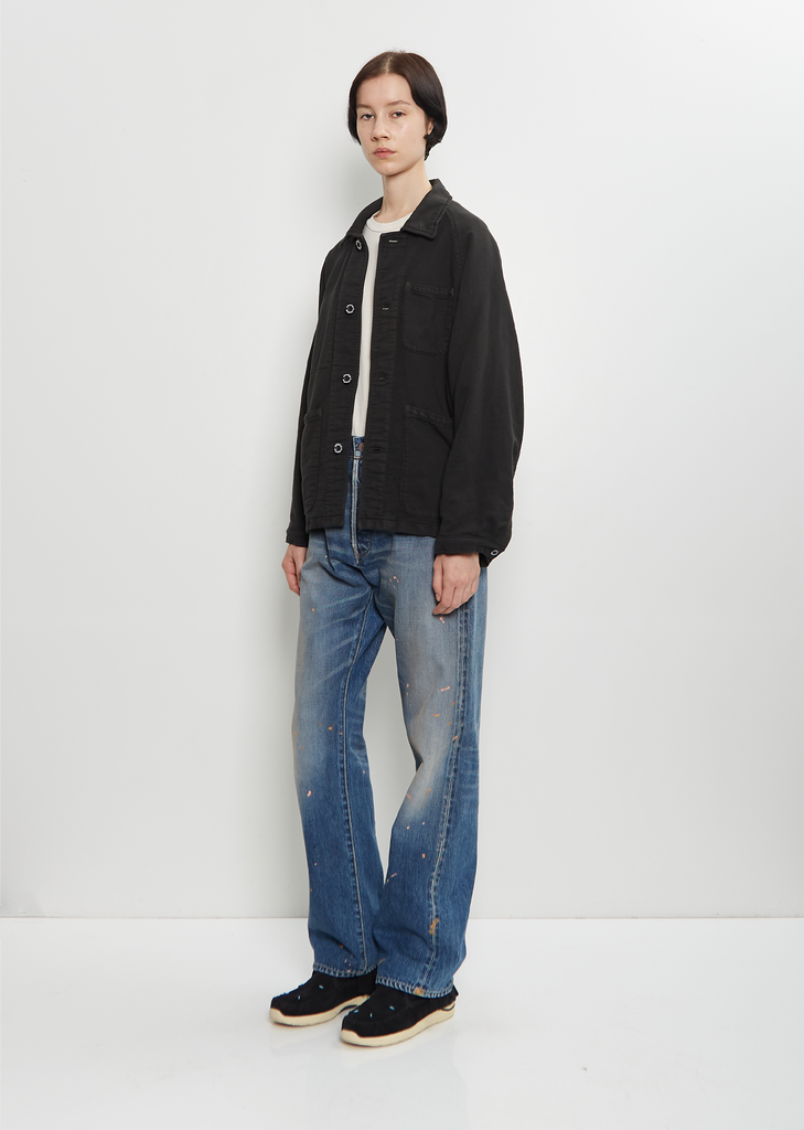 Coverall Moleskin Jacket — Black