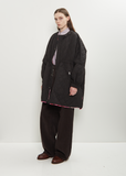 Sungjin Recycled Poly Reversible Cape — Pink / Black