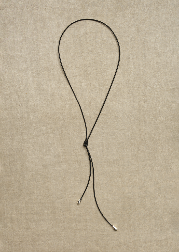 Elegant Shoelace Choker — Black