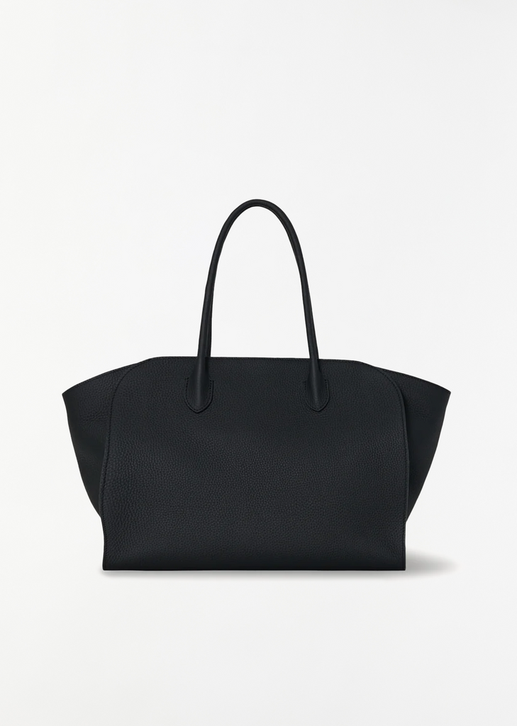 Marlo 14 Grained Leather Bag — Black