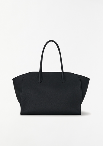 Marlo 14 Grained Leather Bag — Black
