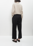 Two Tuck Easy Trousers — Black