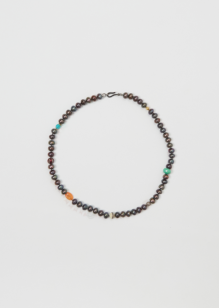 Globe Beaded Necklace, 45cm