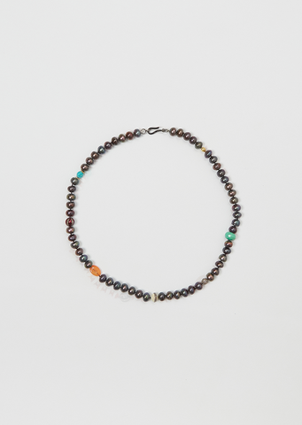 Globe Beaded Necklace, 45cm