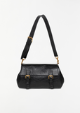 Buckle Leather Satchel