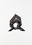 Graphic Bandana Scarf — Black / Stone
