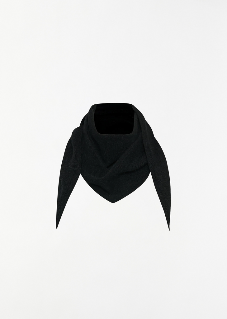 Leomine Cashmere Scarf — Black