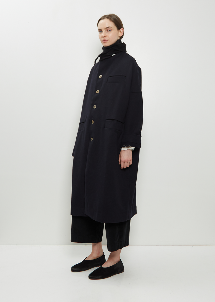 Soft Wool Cashmere Scout Scarf — Black