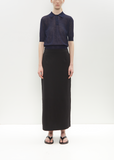Cotton Jersey Skirt — Black