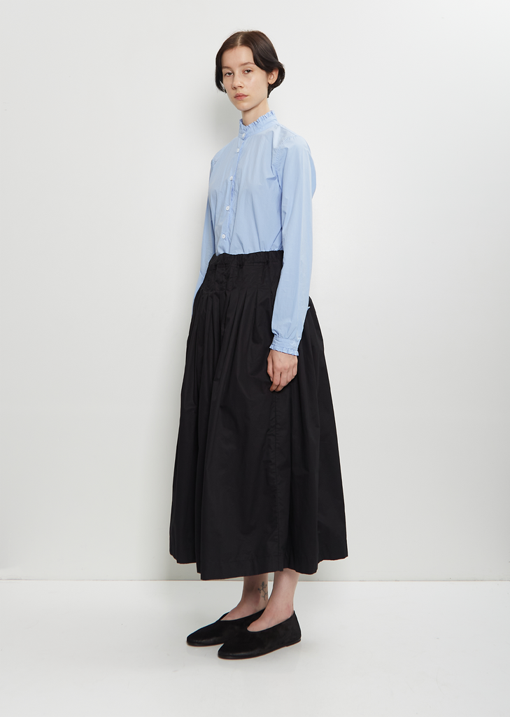 Farmer Cotton Skirt — Black