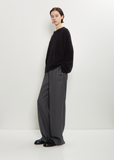 Tristan Mercerized Wool Yak Sweater — Black