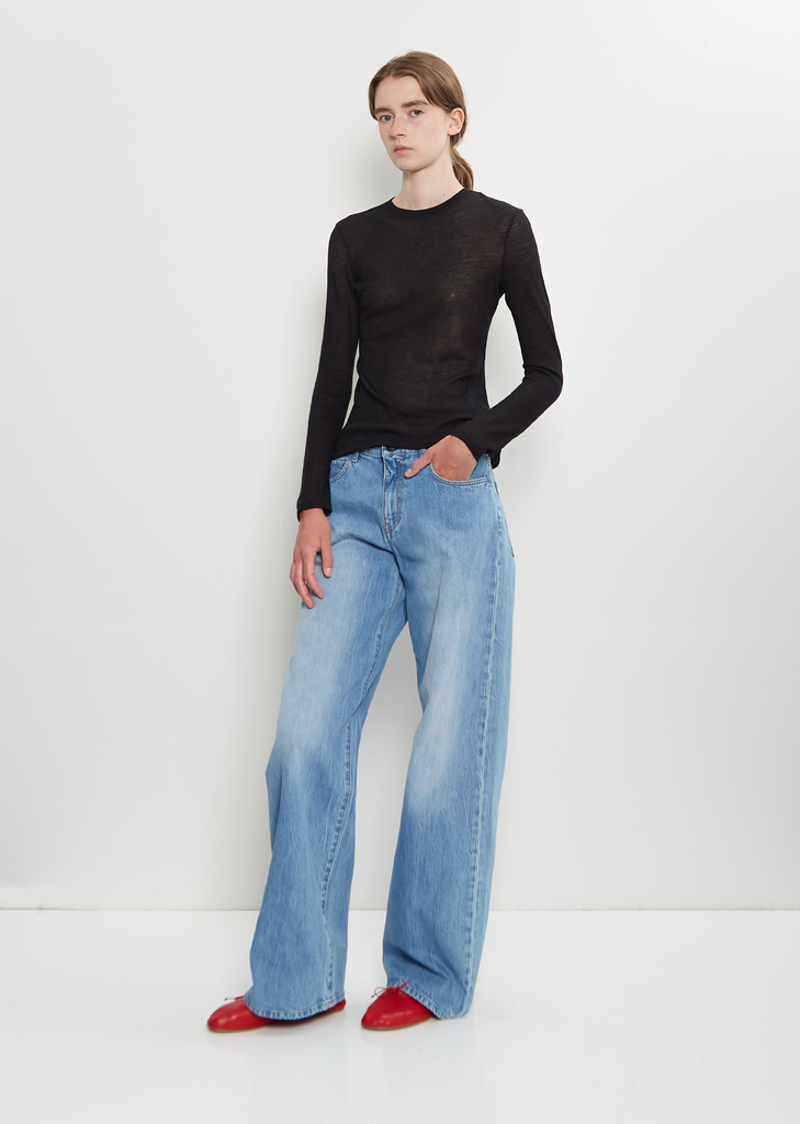 Iverness Cashmere Top — Black