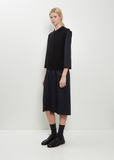 English Rib Pullover Merino Wool Vest — Black