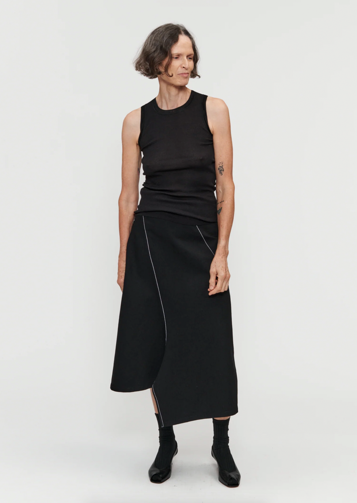 Heirloom Knit Tank — Black
