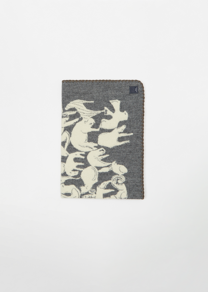 Life Puzzle Wool Blanket, Extra Small