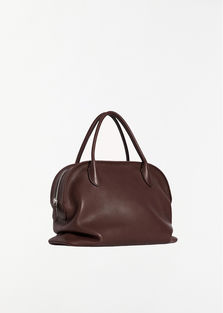 Agnes 12 Saddle Leather Bag — Burgundy