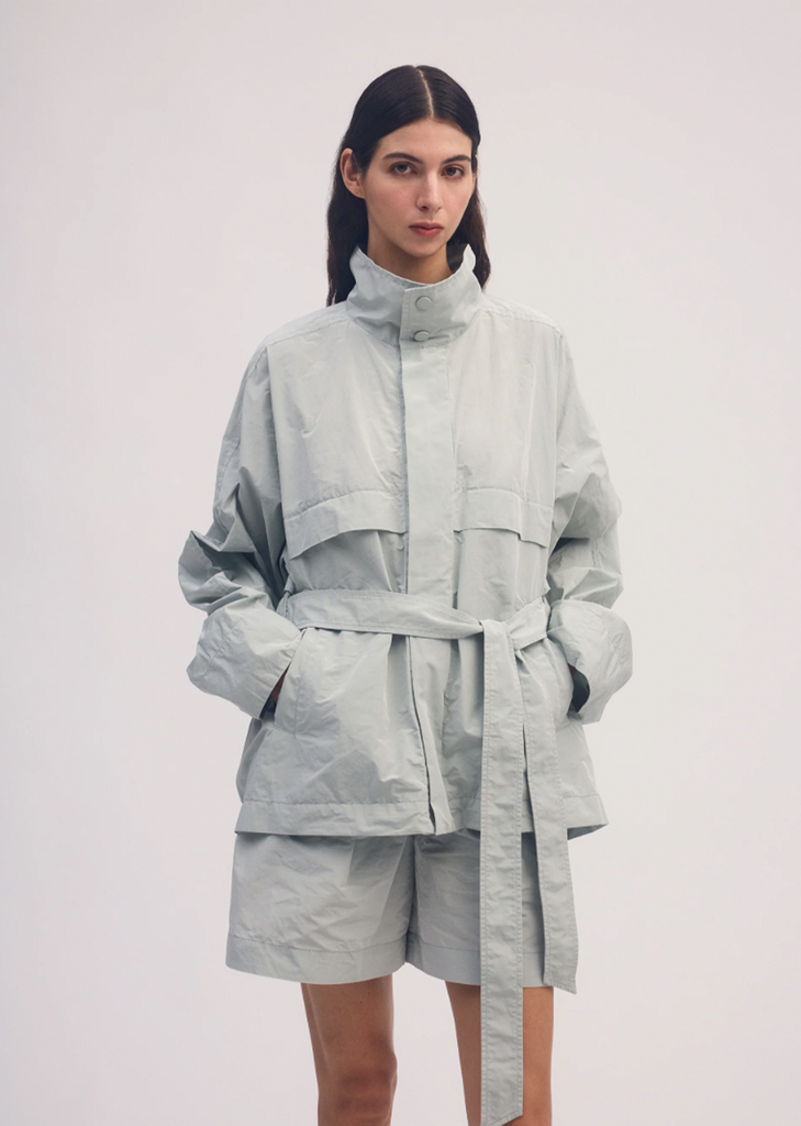 Crumpled Technical Cotton U Blouson