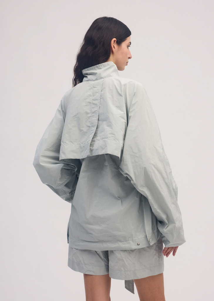 Crumpled Technical Cotton U Blouson