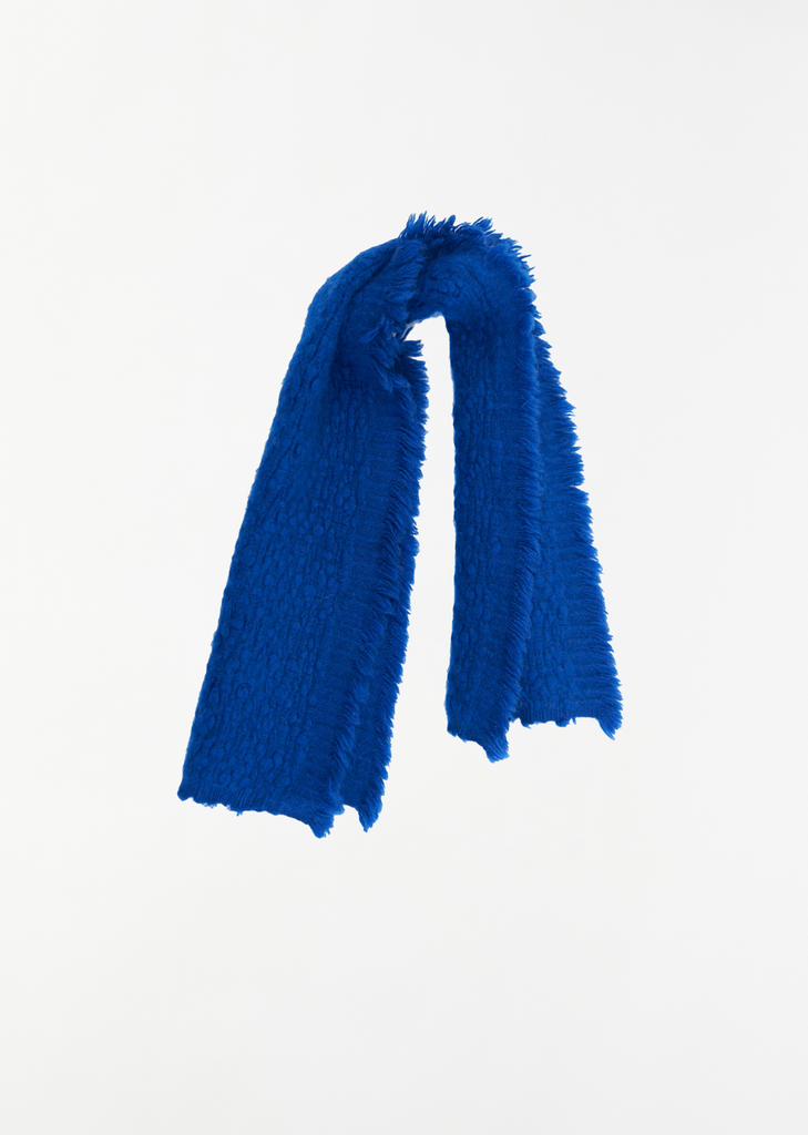 Handspun Dawn Neck Warmer — Bright Blue