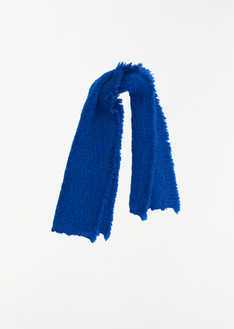 Handspun Dawn Neck Warmer — Bright Blue