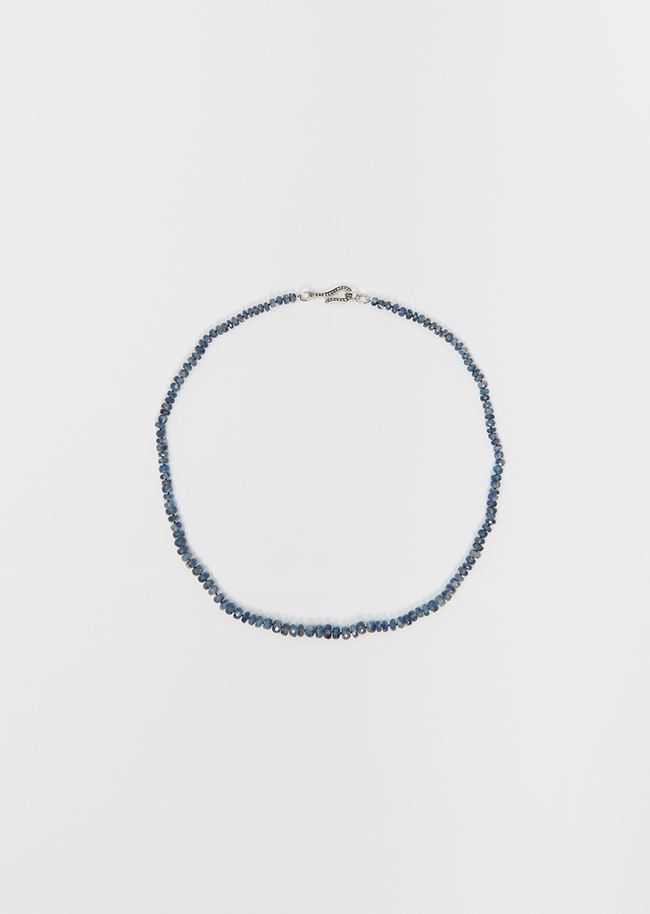 Blue Kyanite Beaded Necklace, 42cm