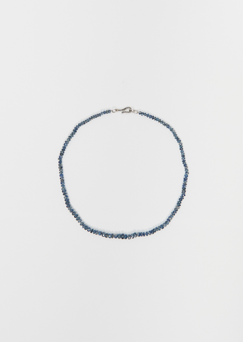 Blue Kyanite Beaded Necklace, 42cm