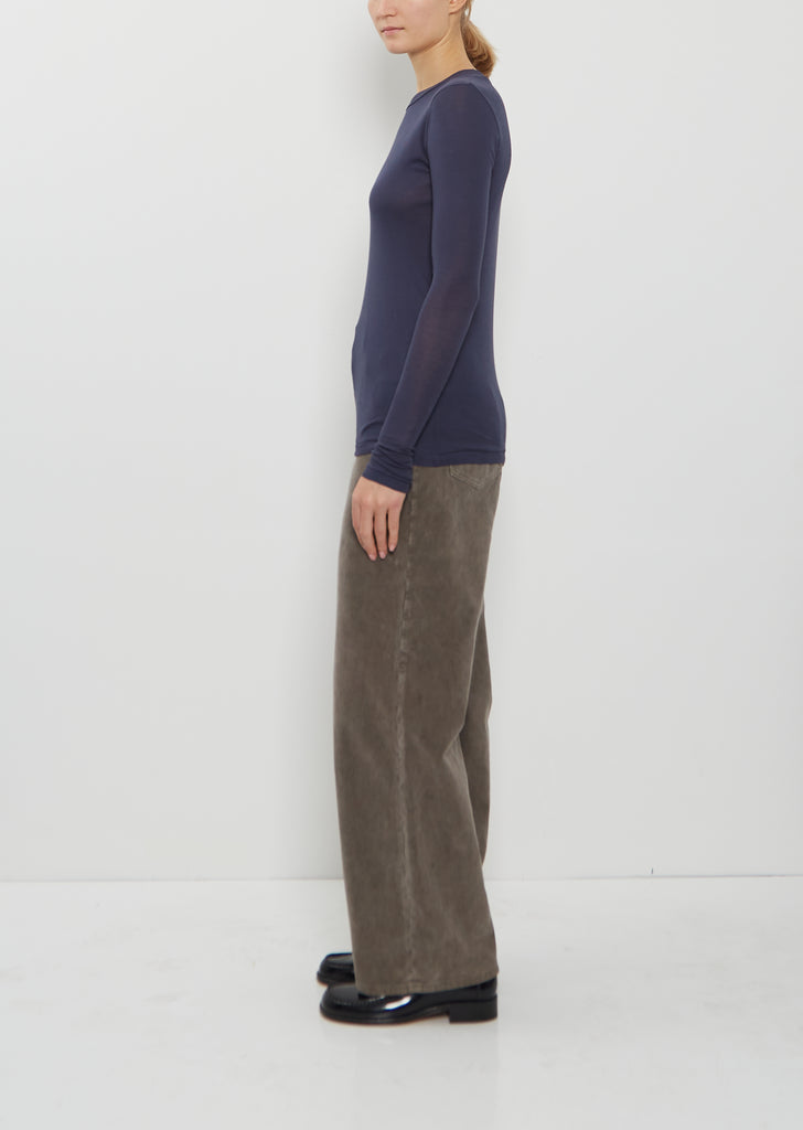 Super High Gauge Sheer Long Sleeve Tee