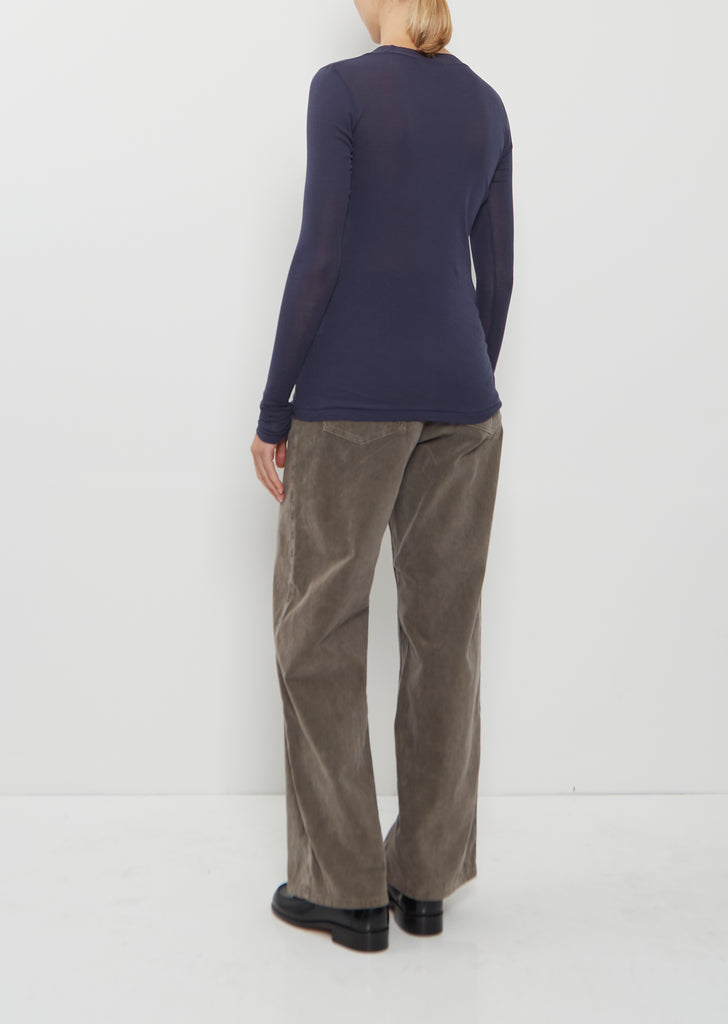 Super High Gauge Sheer Long Sleeve Tee