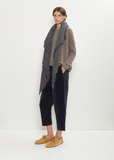 Cashmere Big Square Stole — Blue Rope