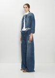 Embellished Fitted Waist Denim Jacket