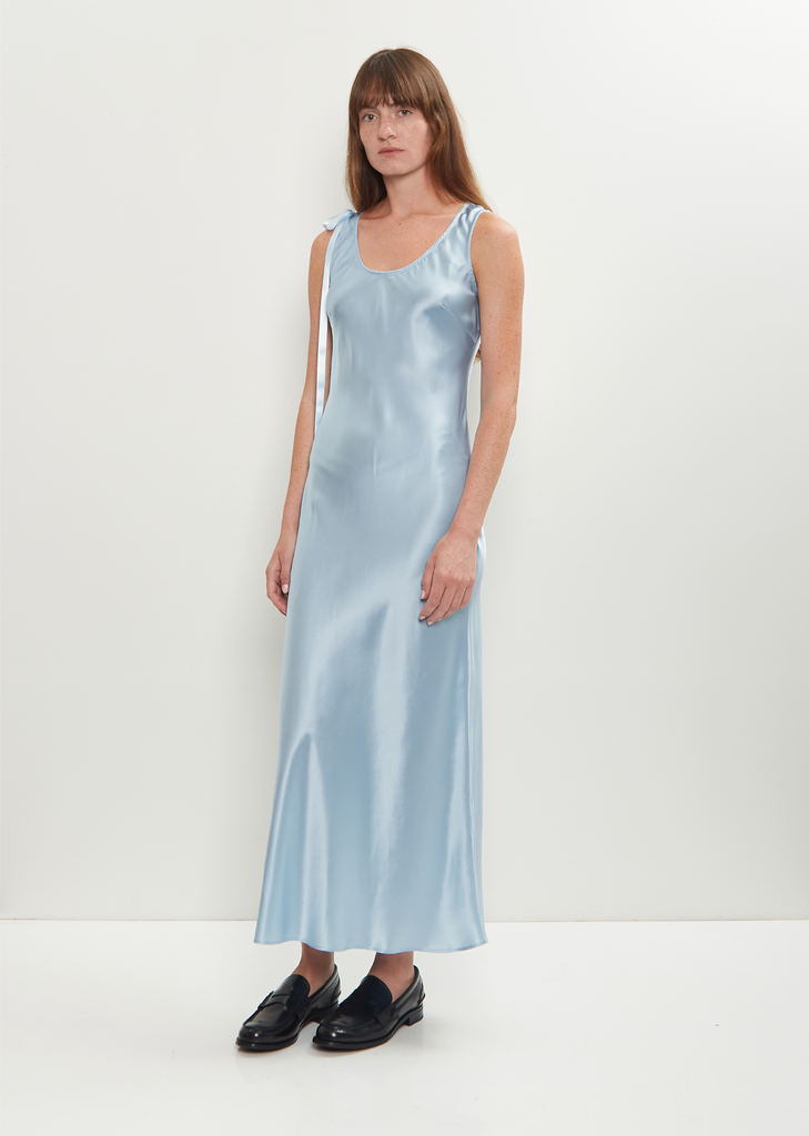 Silk Bow Detail Camisole Dress